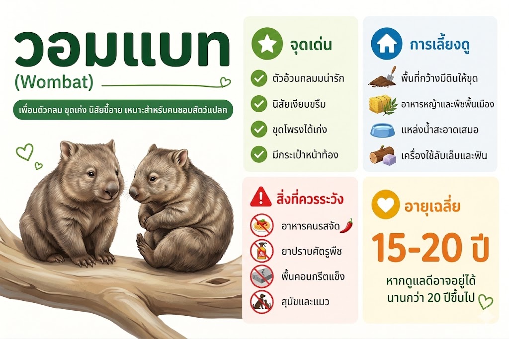 วอมแบต เจ้าถังเดินได้แห่งแดนจิงโจ้