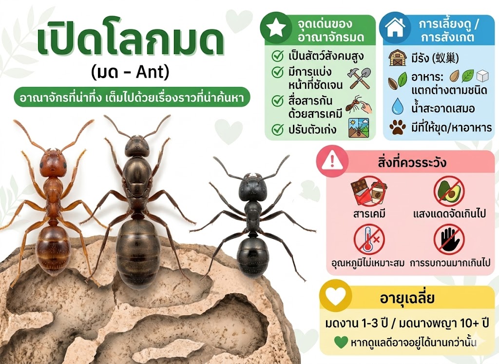 โลกใบเล็กของมด เต็มไปด้วยเรื่องราวน่าค้นหา
