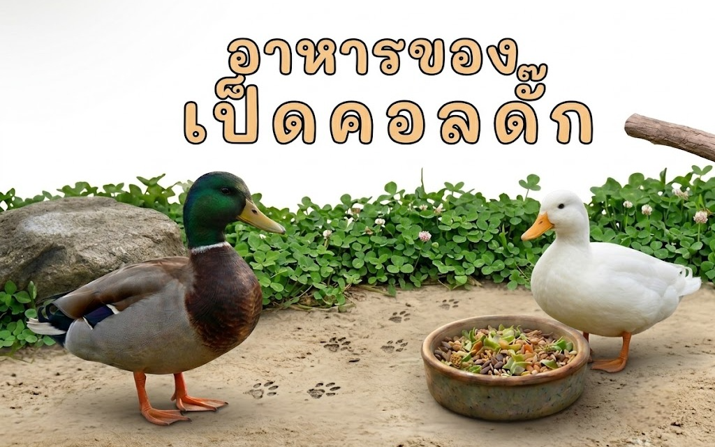 อาหารของเป็ดคอลดั๊ก