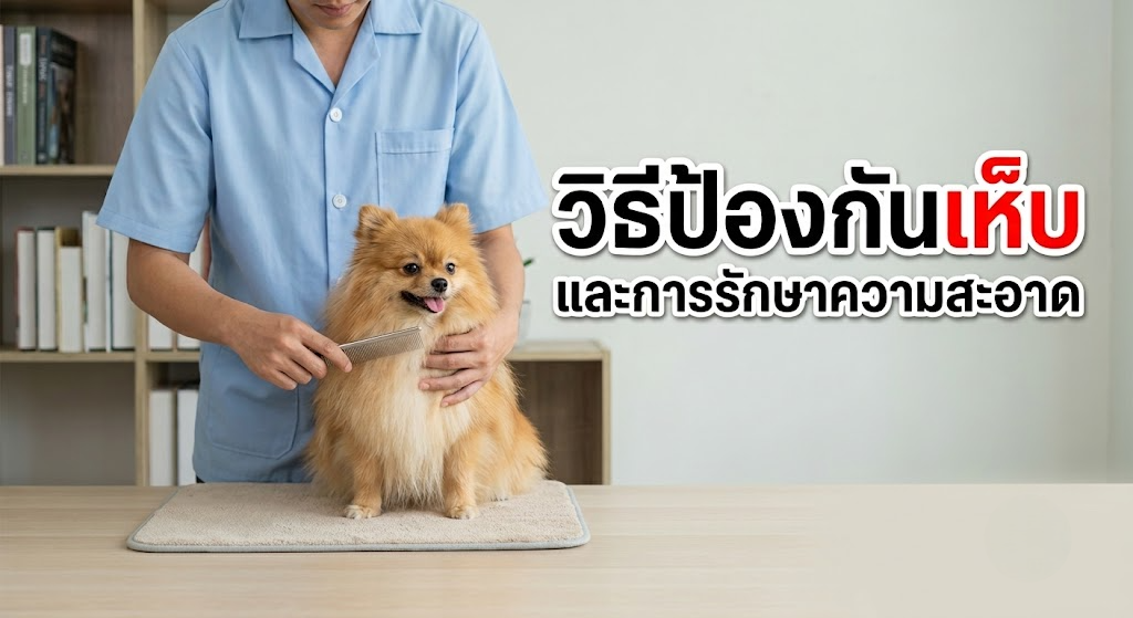 วิธีป้องกันเห็บและการรักษาความสะอาดของสัตว์