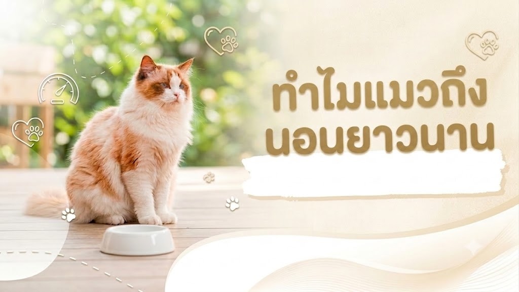 ทำไมแมวถึงนอนหลับยาวนาน ?