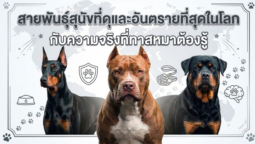 สายพันธุ์สุนัขที่ดุและอันตรายที่สุดในโลก?