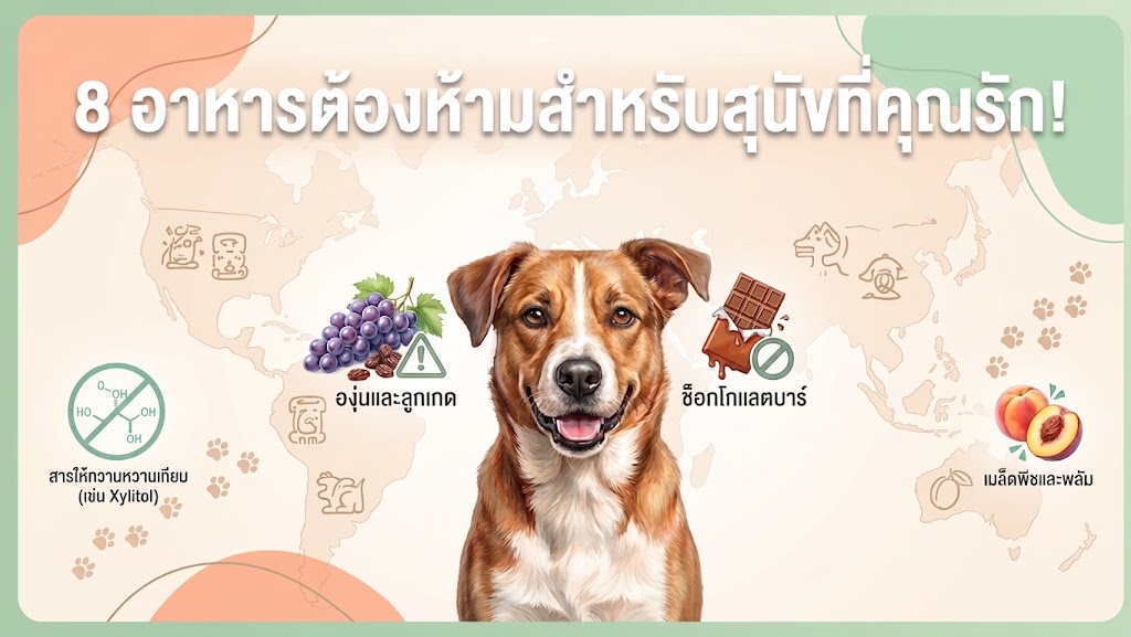 อาหารต้องห้ามสำหรับสุนัขที่คุณรัก!