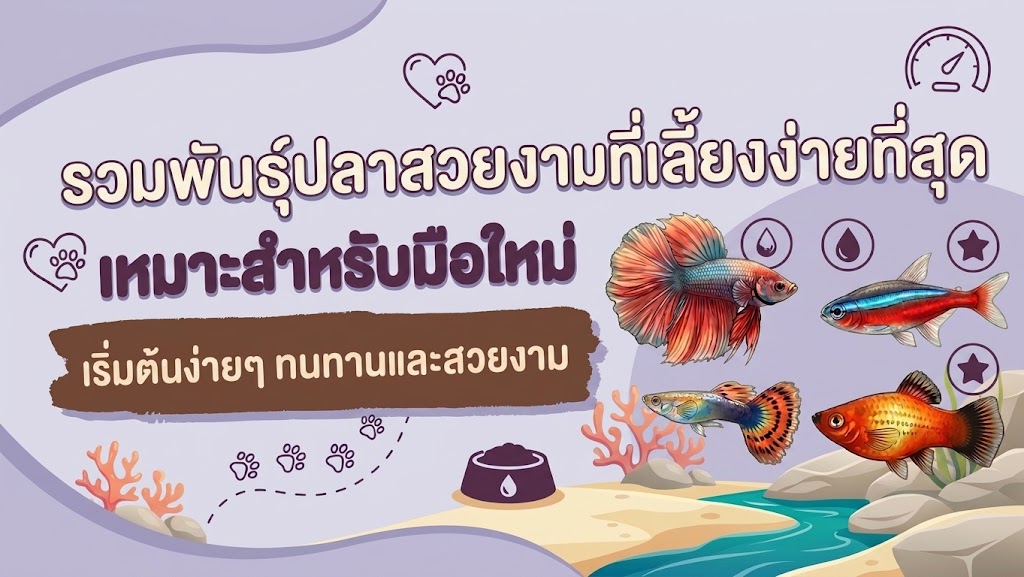 ปลาสวยงามที่เลี้ยงง่ายที่สุด!