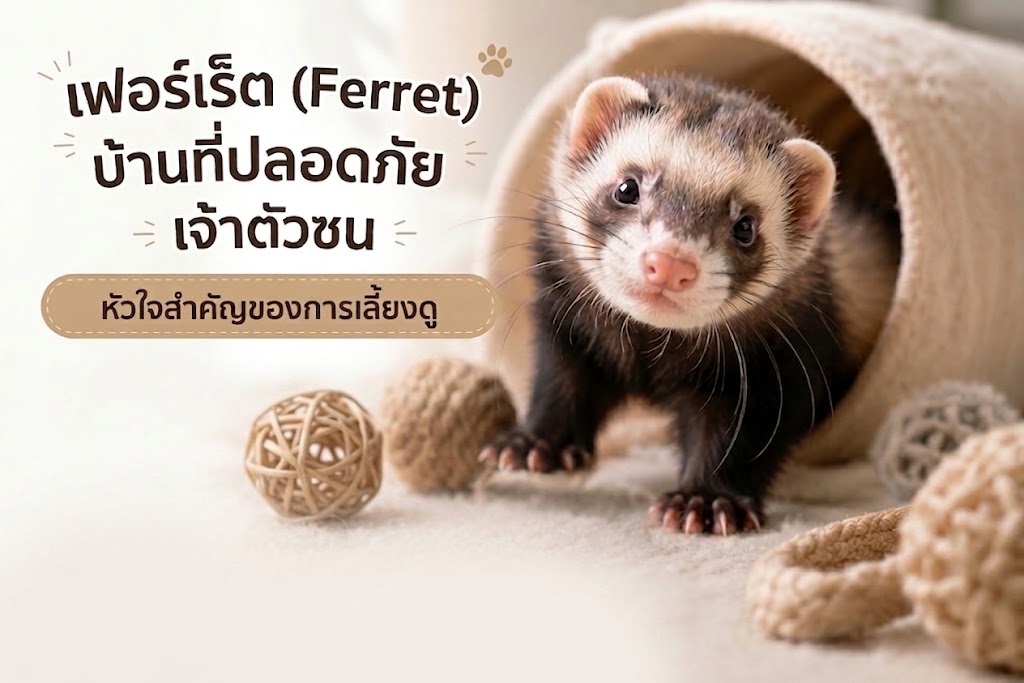  เฟอร์เร็ต (Ferret)กลิ่นตัวตามธรรมชาติ?