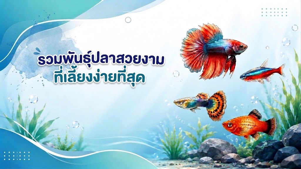 ปลาสวยงามที่เลี้ยงง่ายที่สุด!