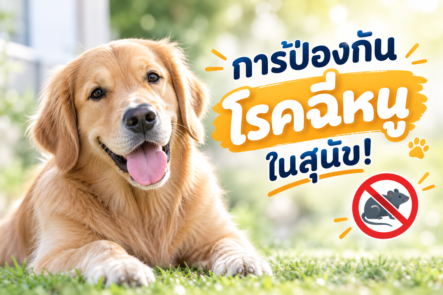 การป้องกันโรคฉี่หนูในสุนัข!