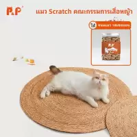 P&P:หญ้าพุ่ม แผ่นลับเล็บแมว พรมแมว หวายทอเสื่อนอนแมว กรงเล็บแมวบด พรมวงกลม รังแมวพรมวงกลมทอสำหรับแมว หญ้าพุ่ม และแผ่นลับเล็บแมว 