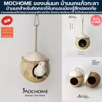 MOCHOME ของเล่นนกแก้ว บ้านนกกะลา นกชอบนอนเล่นมาก บ้านนก นกนอน สำหรับติดกรงให้นกแอบน้องรู้สึกปลอดภัย ซันคอนัว นกแก้ว นก