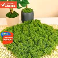 One Pack ARTIFICIAL MOSS 100g กํามะหยี่ที่สมจริงสีเขียวสําหรับ DIY Miniature สวนบอนไซและ Terrarium Decor