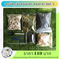 Terrarium DIY ชุดวัสดุจัดสวนขวด จัดสวนถาด ไซต์ S จัดได้ 4-5 ตารางนิ้ว 149 บาท
