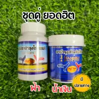 ชุดเลี้ยงไก่ชน สมุนไพโสม+สมุนไพรไก่ชนพม่า ลำปำ อาหารไก่ชน 100 เม็ด ชุดสุดฮิต