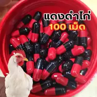 อาหารไก่ชน แดงดำไก่ 100 เม็ด หัวอาหารไก่ชน สำหรับไก่ชน