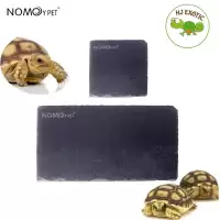 ถาดอาหารเต่าบก จานหินสี่เหลี่ยม ลดการเกิดจงอยปาก และเล็บยาวผิดรูป nomoy pet(พร้อมส่ง)