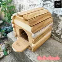 บ้านนกไม้สัก รังนกไม้สัก บ้านเพาะนก บ้านไม้สักสำหรับนก พร้อมตะขอแขวนกรงด้านบน บ้านนกหงษ์หยก บ้านนกแก้ว บ้านชูการ์