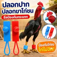 นวมปากไก่ชน นวมยางเดือยไก่ชน สวมปากยาง แบบตุ้ม ป้องกันการบาดเจ็บ นวมสวมปากสำหรับไก่ชน