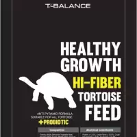 T-balance สูตรไฟเบอร์สูง+Probiotic (เม็ดปกติ) อาหารเต่าบก อาหารเต่าทีบาลานซ์ เหมาะกับเต่าบกทุกชนิด