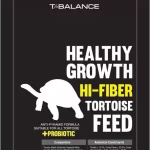 T-balance สูตรไฟเบอร์สูง+Probiotic (เม็ดปกติ) อาหารเต่าบก อาหารเต่าทีบาลานซ์ เหมาะกับเต่าบกทุกชนิด