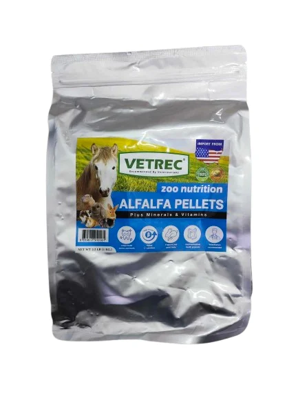 VETREC Rodents Food Alfalfa Pellet – อาหารสัตว์ฟันแทะ ชนิดเม็ด สูตรอัลฟาฟ่า 1kg