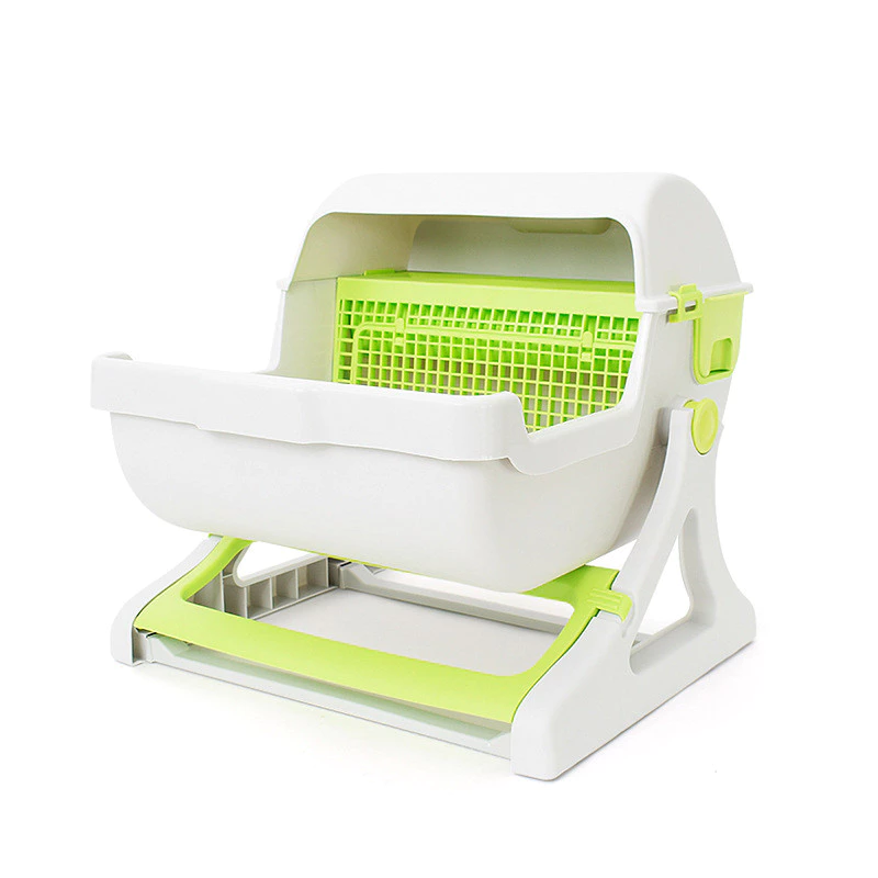 P&Pกระบะทรายแมวอัตโนมัติ Automatic Cat Toilet ใช้แอพได้ ดีไซน์ใหญ่ รองรับแมวหลายตัว ห้องน้ำแมวอัตโนมัติ ห้องน้ำแมวอัจฉริยะ ภาพที่ 3