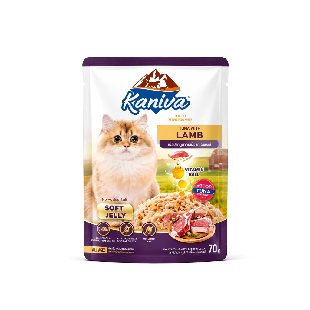 Kaniva อาหารแมวเปียก วิตามินบอล อาหารแมวคานิว่า แมวทุกวัย petus kingkaew ภาพที่ 3