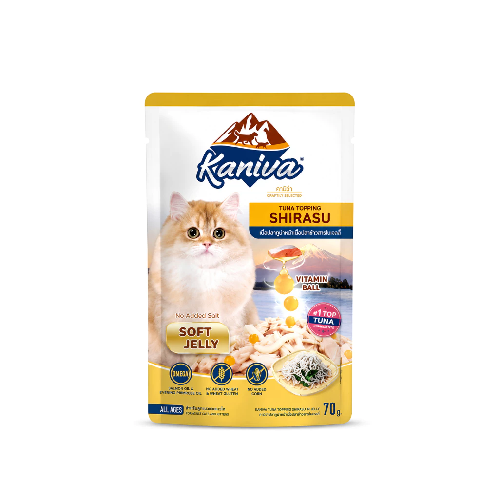 Kaniva อาหารแมวเปียก วิตามินบอล อาหารแมวคานิว่า แมวทุกวัย petus kingkaew ภาพที่ 5