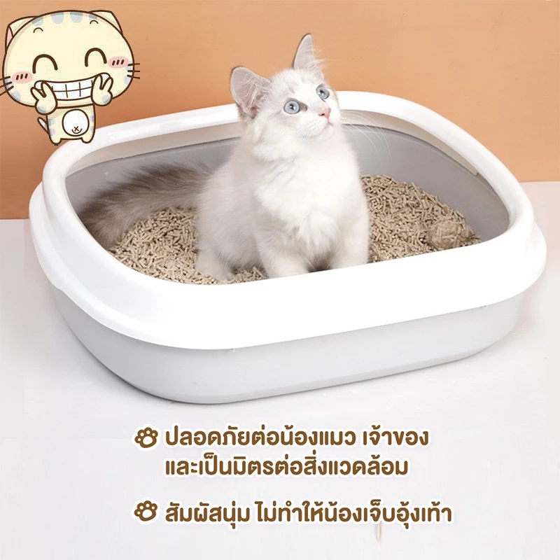 ซื้อ6ถุงขึ้นไป ถุงละ63฿！ทรายเต้าหู้ ออร์แกนิค ผลิตจากกากถั่วเหลืองธรรมชาติ ทรายแมว Cat Litter 6ลิตร ภาพที่ 3