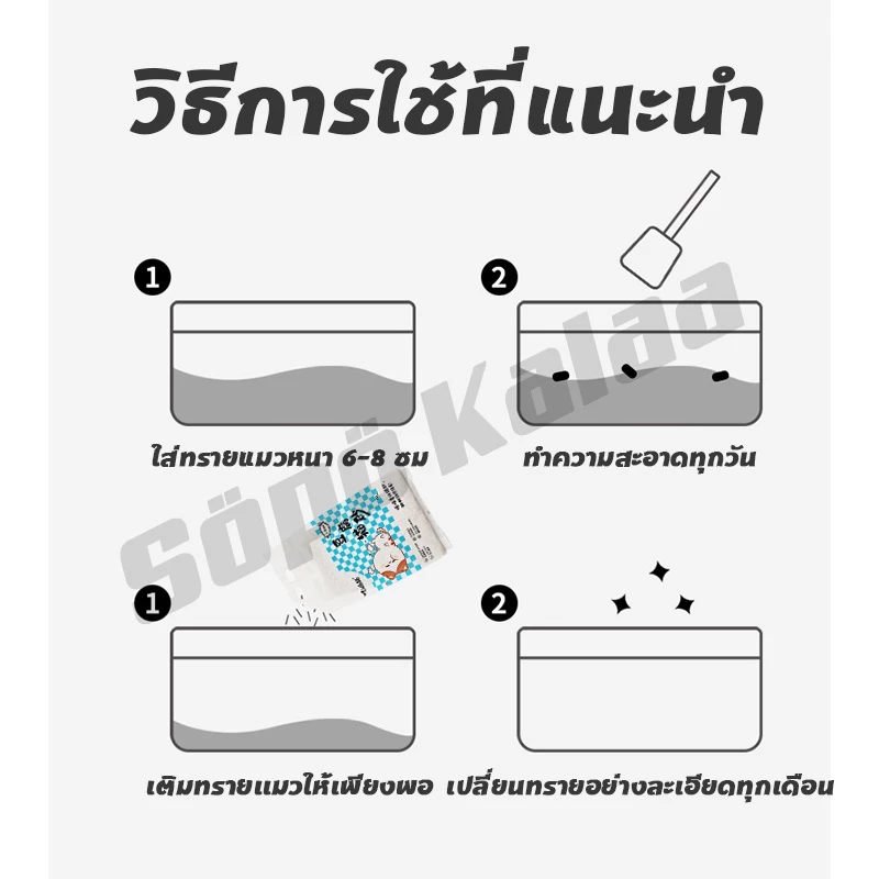 ซื้อ6ถุงขึ้นไป ถุงละ63฿！ทรายเต้าหู้ออร์แกนิค ผลิตจากกากถั่วเหลืองธรรมชาติ ทรายแมว Cat Litter 6 ลิตร ภาพที่ 2