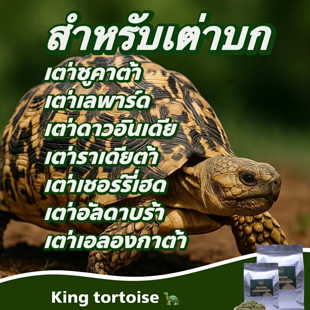 อาหารเม็ดสำหรับเต่าบก King Turtle แบบกระสอบ ภาพที่ 3