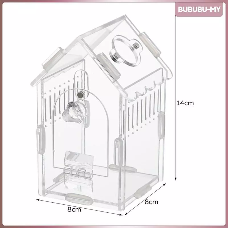 [BubuMY] Terrarium อะคริลิคระบายอากาศพร้อมสลักถังใส Terrarium ถังใสขนาดเล็กสําหรับช่างงานอดิเรก,โต๊ะ ภาพที่ 2
