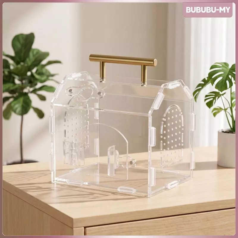 [BubuMY] Terrarium อะคริลิคระบายอากาศพร้อมสลักถังใส Terrarium ถังใสขนาดเล็กสําหรับช่างงานอดิเรก,โต๊ะ ภาพที่ 3