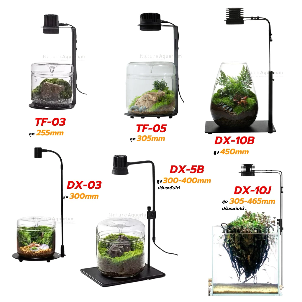 Bioloark Wabi Kusa Lamp DX-5B โคมไฟวาบิพร้อมฐานรอง เลี้ยงไม้กึ่งบก Terrarium ตู้ไม้น้ำ โหล ไม้ชื้น สวนขวด สวนแก้ว วาบิ ภาพที่ 5
