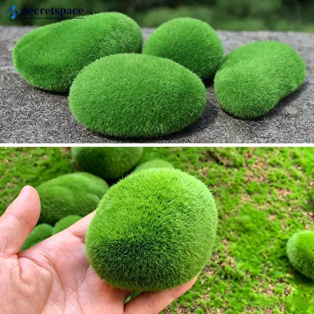 SECRETSPACE ประดิษฐ์ Moss หิน Rock Decor ปลอม Mosy Rock สําหรับ Terrarium Fairy Garden Micro ภูมิทัศน์บอนไซถังปลาตกแต่ง F5T2 ภาพที่ 2