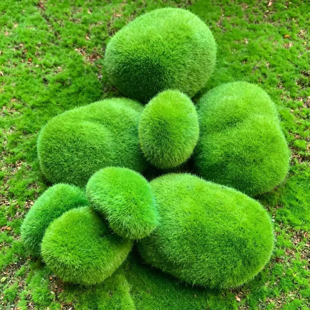 SECRETSPACE ประดิษฐ์ Moss หิน Rock Decor ปลอม Mosy Rock สําหรับ Terrarium Fairy Garden Micro ภูมิทัศน์บอนไซถังปลาตกแต่ง F5T2 ภาพที่ 3