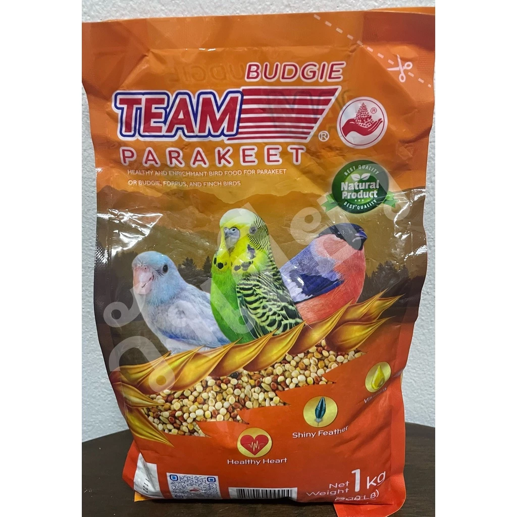 อาหารนก(ส้ม) ทีม Team สำหรับนกหงษ์หยก ฟอพัส นกฟินท์ 1kg อาหารนกหงษ์หยก อาหารนกฟอพัส ภาพที่ 4