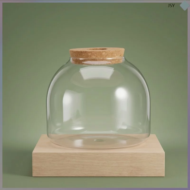 1แก้ว Terrarium คอนเทนเนอร์ไม้ Stopper สําหรับพืชไฮโดรโปนิกส์และสวนขนาดเล็กมิถุนายนhaoyip ภาพที่ 3