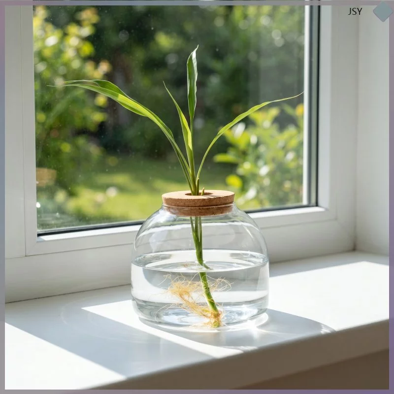 1แก้ว Terrarium คอนเทนเนอร์ไม้ Stopper สําหรับพืชไฮโดรโปนิกส์และสวนขนาดเล็กมิถุนายนhaoyip ภาพที่ 5