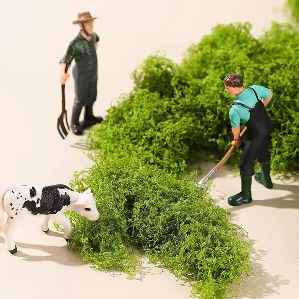 OPENMALL ประดิษฐ์ Moss Mat หญ้าปลอมสําหรับ Terrarium ตกแต่ง Miniature ภูมิทัศน์สนามหญ้าสําหรับ DIY Craft Fairy Garden Supply บอน ภาพที่ 2