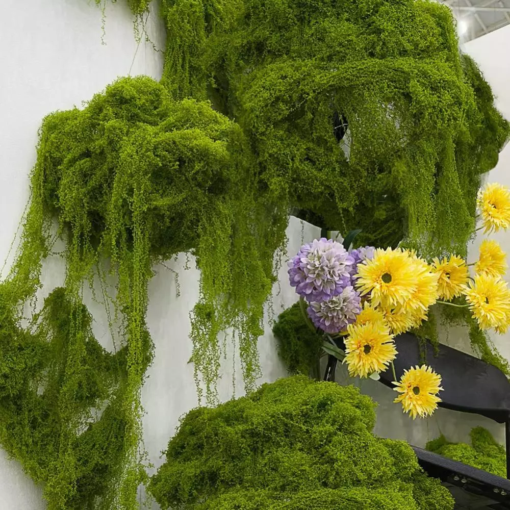 OPENMALL ประดิษฐ์ Moss Mat หญ้าปลอมสําหรับ Terrarium ตกแต่ง Miniature ภูมิทัศน์สนามหญ้าสําหรับ DIY Craft Fairy Garden Supply บอน ภาพที่ 4