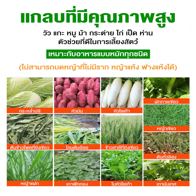 เครื่องสับหญ้า เครื่องบดอาหารสัตว์ บดหญ้าบดหยวก สำหรับสุกร โค กระบือ แกะ แพะ ภาพที่ 5
