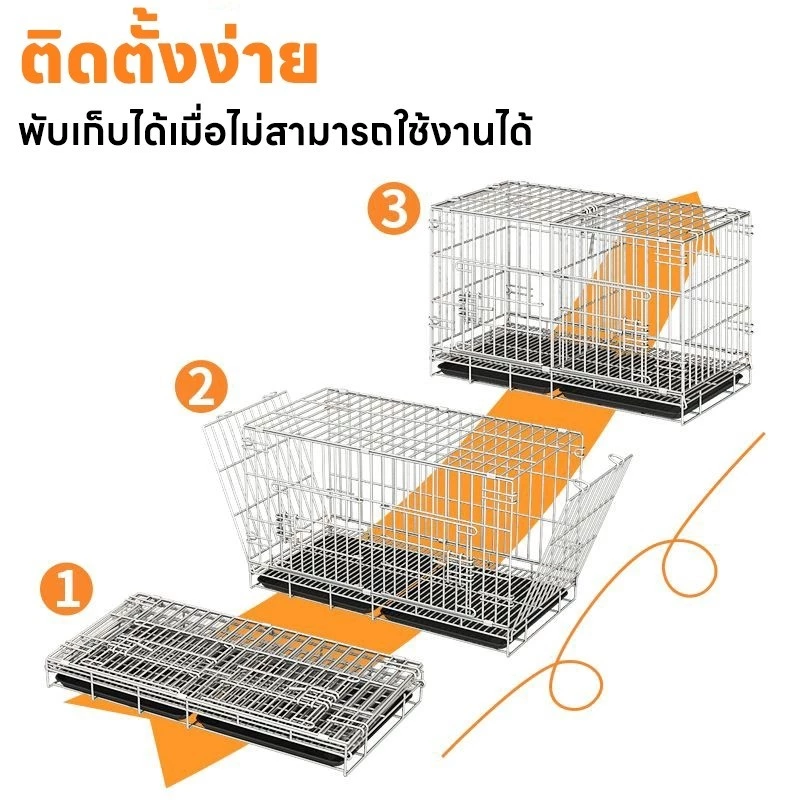 กรงสัตว์เลี้ยง กรงกระต่าย กรงกระต่ายขนาดใหญ่ กรงกระรอก กรงหนูแฮมเตอร์ กรงนก กรงพับ กรงกระต่ายราคาถูก ภาพที่ 2