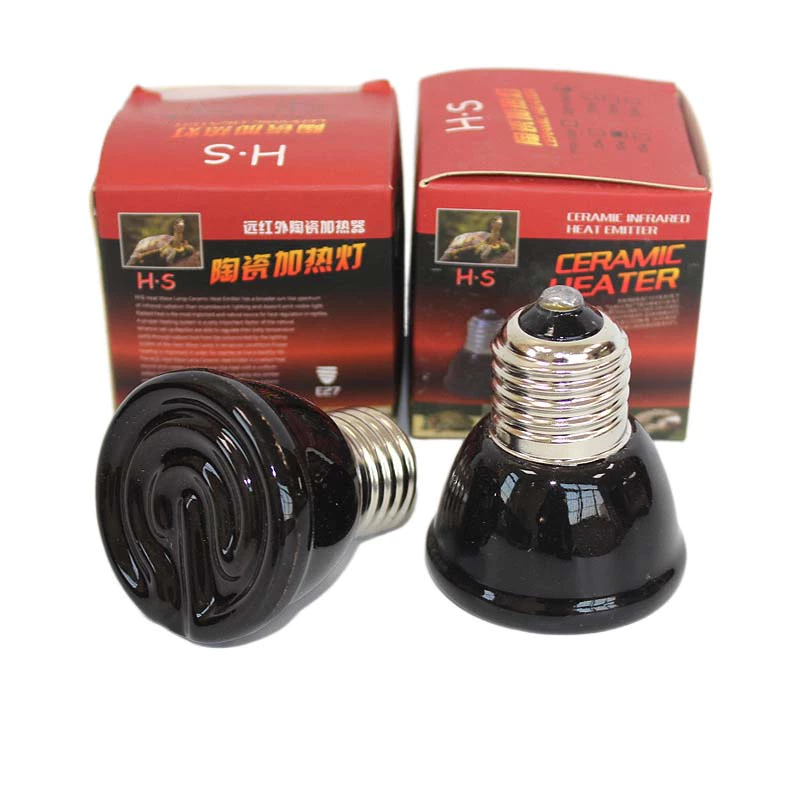 หลอดไฟเซรามิค หลอดไฟให้ความร้อน mini หลอดไฟกกนก ให้ความอบอุ่นเต่าบก Ceramic Lamp Heat Lamp ขั้วมาตรฐาน E27 ภาพที่ 3