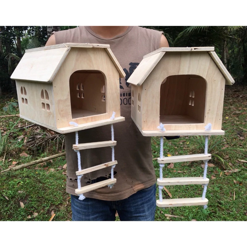 WC07 บ้านนก บ้านชูการ์ขนาดใหญ่ บ้านไม้สำหรับนก บ้านนก บ้านกระรอก ภาพที่ 3