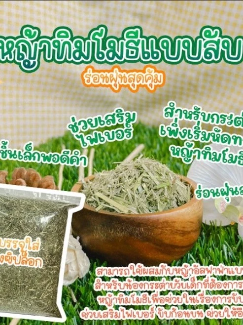 หญ้าทิมโมธีสับ Polly ขนาด หญ้ากระต่าย หนูแกสบี้ แฮมเสตอร์ เฟอร์เรท ชินชิล่า แพรี่ด๊อก เต่าบก ภาพที่ 2